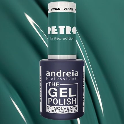 Andreia Professional The Gel Polish Solvent Free Gel Retro Limited Collection Colour RT1 Hypnotic Dark Turquoise - Maison des fragrances