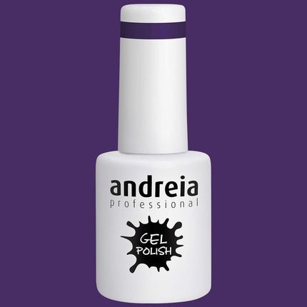 Andreia Semi - Permanent Nail Gel Polish for UV/LED Lamp Intense Shine and 4 weeks Lasting French Manicure Nail Gel Varnish Colour 299 Purple Shades of Grey 10.5ml - Maison des fragrances