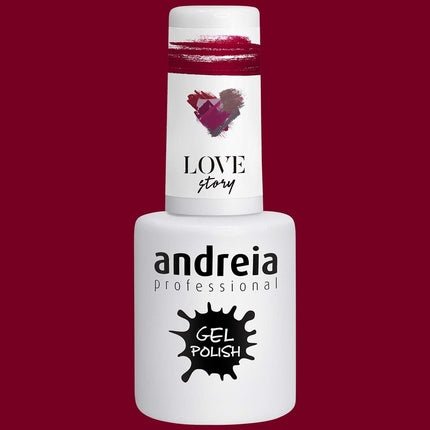 Andreia Semi - Permanent Nail Gel Polish for UV/LED Lamp Intense Shine and 4 weeks Lasting French Manicure Nail Gel Varnish Colour 304 Red Shades of Pink 10.5ml - Maison des fragrances