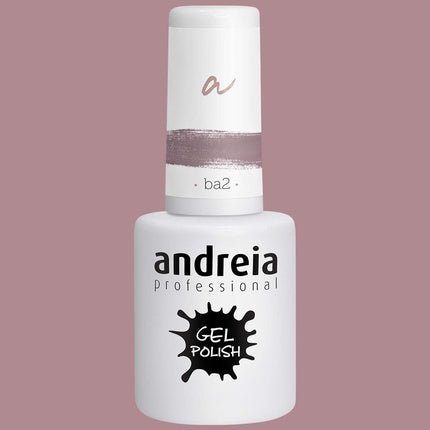 Andreia Semi - Permanent Nail Gel Polish for UV/LED Lamp Intense Shine and 4 weeks Lasting French Manicure Nail Gel Varnish Colour BA2 Pink Shades of Red 10.5ml - Maison des fragrances