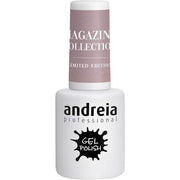 Andreia Semi - Permanent Nail Gel Polish for UV/LED Lamp Intense Shine and 4 weeks Lasting French Manicure Nail Gel Varnish Magazine Collection Colour MZ6 Grey Nude 10.5ml - Maison des fragrances