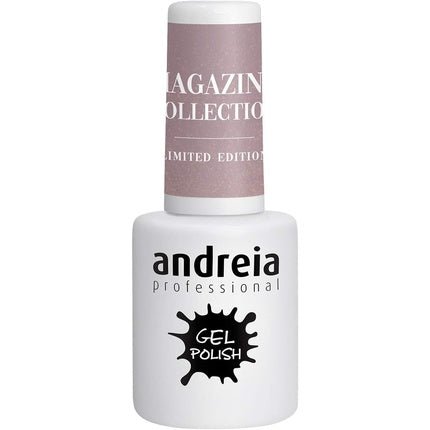 Andreia Semi - Permanent Nail Gel Polish for UV/LED Lamp Intense Shine and 4 weeks Lasting French Manicure Nail Gel Varnish Magazine Collection Colour MZ6 Grey Nude 10.5ml - Maison des fragrances