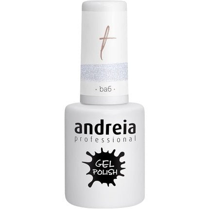 Andreia Semi - Permanent Nail Gel Polish for UV/LED Lamp Intense Shine and 4 weeks Lasting Varnish Colour BA6 Clear Glitter 10.5ml - Maison des fragrances