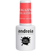 Andreia Semi - Permanent Nail Gel Polish for UV/LED Lamp Intense Shine and 4 weeks Lasting Varnish Magazine Collection MZ3 Neon Coral 10.5ml - Maison des fragrances