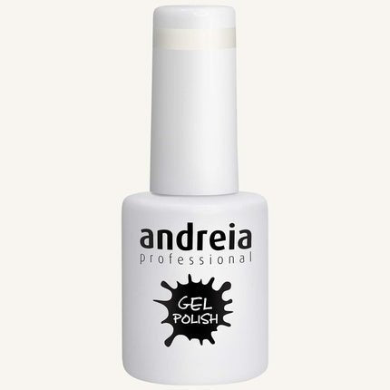 Andreia Semi - Permanent Nail Gel Polish for UV/LED Lamp Intense Shine and 4 weeks Nail Gel Varnish Colour 248 Pearl White 10.5ml - Maison des fragrances