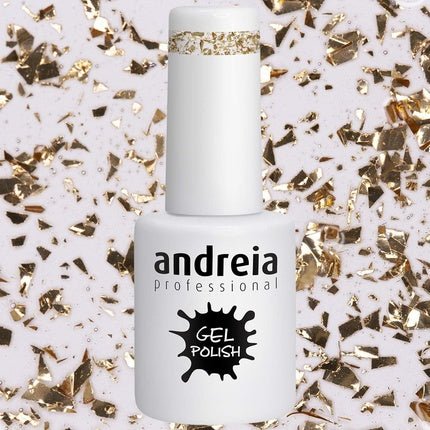 Andreia Semi - Permanent Nail Polish 253 Gold, Silver, Black - Maison des fragrances