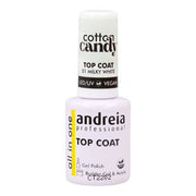 Andreia Top Coat Cotton Candy Color 01 Milky White 105ml - Maison des fragrances