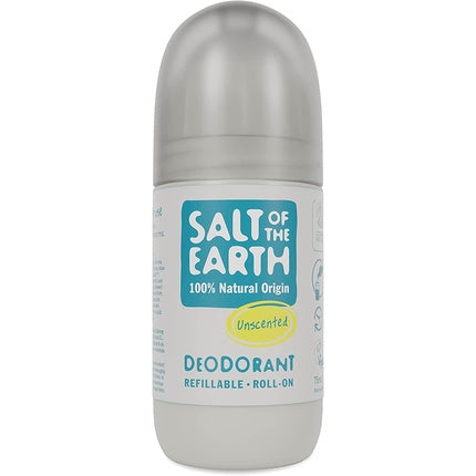 Salt of the Earth Natural Unscented Deodorant Roll On 75ml Maison des fragrances