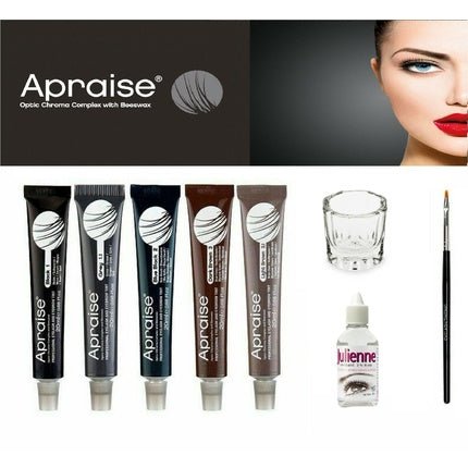Apraise Henna Eyebrow Eyelash Tint Long Lasting Full Kit Dye Cream - All Colors - Maison des fragrances