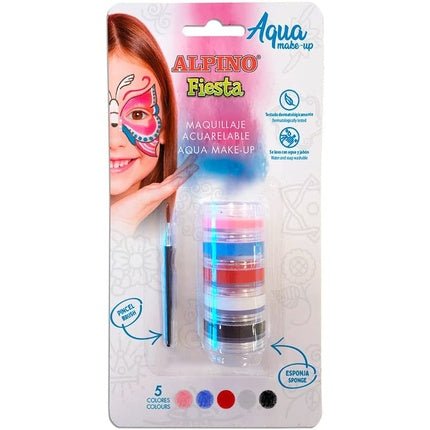 Aqua Make Up Alpine Party 5 Color Watercolor Face Makeup for Party Carnival Halloween - Maison des fragrances