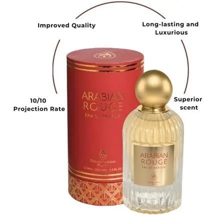 Arabian Rouge 100ml Eau de parfum Perfume Scent Spray Violet Laotian Oud Bulgarian Rose Turkish Rose - Maison des fragrances