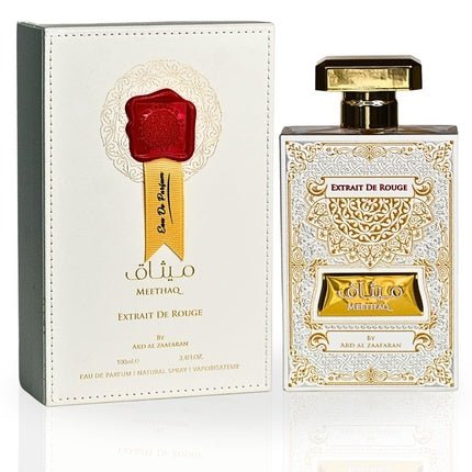 Ard Al Zaafaran Meethaq Extrait De Rouge Eau de Parfum (EDP) Mixte 100ml - Maison des fragrances