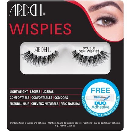 ARDELL Double Up Demi Wispies Real Hair False Eyelashes - Lightweight, Flexible, and Reusable - Maison des fragrances