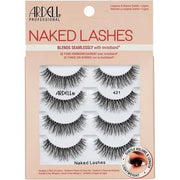 Ardell False Eyelashes Naked Lash 421 Black Subtle Volume and Length Beautiful Soft Lightweight Lashes - Pack of 4 - Maison des fragrances