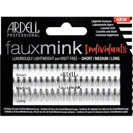 Ardell Faux Mink Individual Eyelashes Combo Pack 3 Lengths Vegan Friendly - Maison des fragrances