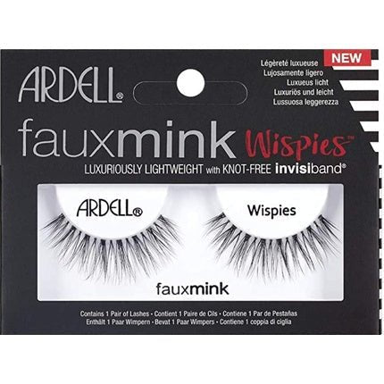 Ardell Faux Mink Wispies Black Medium Volume Long Length False Eyelashes - Maison des fragrances