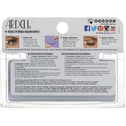 Ardell Glamour False Eyelashes Pair 105 Black - Maison des fragrances