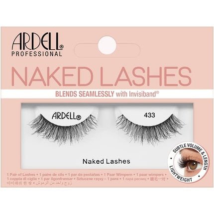 Ardell Naked Lash 433 Black False Eyelashes Subtle Natural Lightweight Volume - Vegan - Friendly - Maison des fragrances