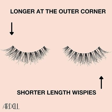 ARDELL Naked Lashes 424 Real Hair Natural Fake Lashes - 1 Pair, Vegan and Reusable - Maison des fragrances