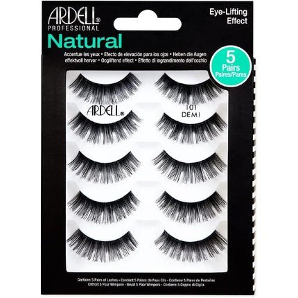ARDELL Natural 101 Black Eye Lashes - Pack of 5 - Maison des fragrances