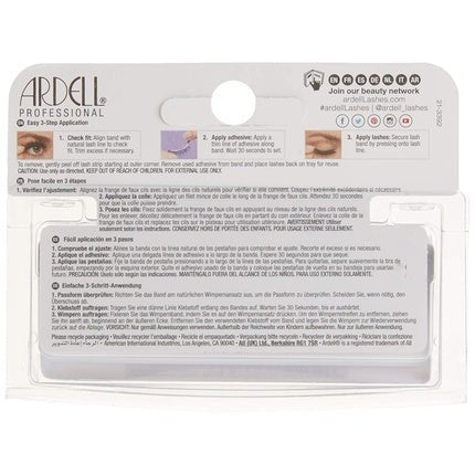 ARDELL Natural Style 124 Black Human Hair False Eyelashes - Lightweight, Flexible and Reusable (No Eyelash Glue) Number 124 - Maison des fragrances