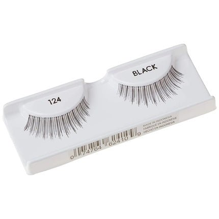 ARDELL Natural Style 124 Black Human Hair False Eyelashes - Lightweight, Flexible and Reusable (No Eyelash Glue) Number 124 - Maison des fragrances