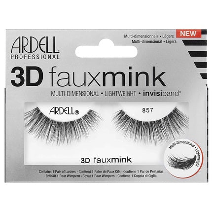 ARDELL Professional 3D Faux Mink 857 Synthetic Vegan Black Eyelashes - Maison des fragrances