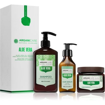 Arganicare Aloe Vera Oil Reviving and Moisturizing Program Set - Hydrating Effect - Maison des fragrances
