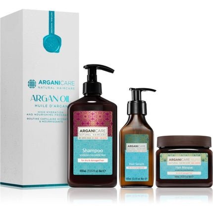Arganicare Argan Oil & Shea Butter Gift Set - for hydration and shine - Maison des fragrances
