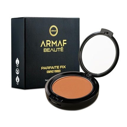 Armaf Beauté Parfaite Fix Compact Pressed Powder Ultra Fine Powder Blur Imperfections 6 Shades To Choose Mocha Tan - Maison des fragrances