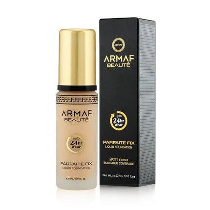 Armaf Beauté Parfaite Fix Liquid Foundation Makeup Water Resistant Lasts Up To 24 Hours Honey 27ml 0.91 fl.oz - Maison des fragrances