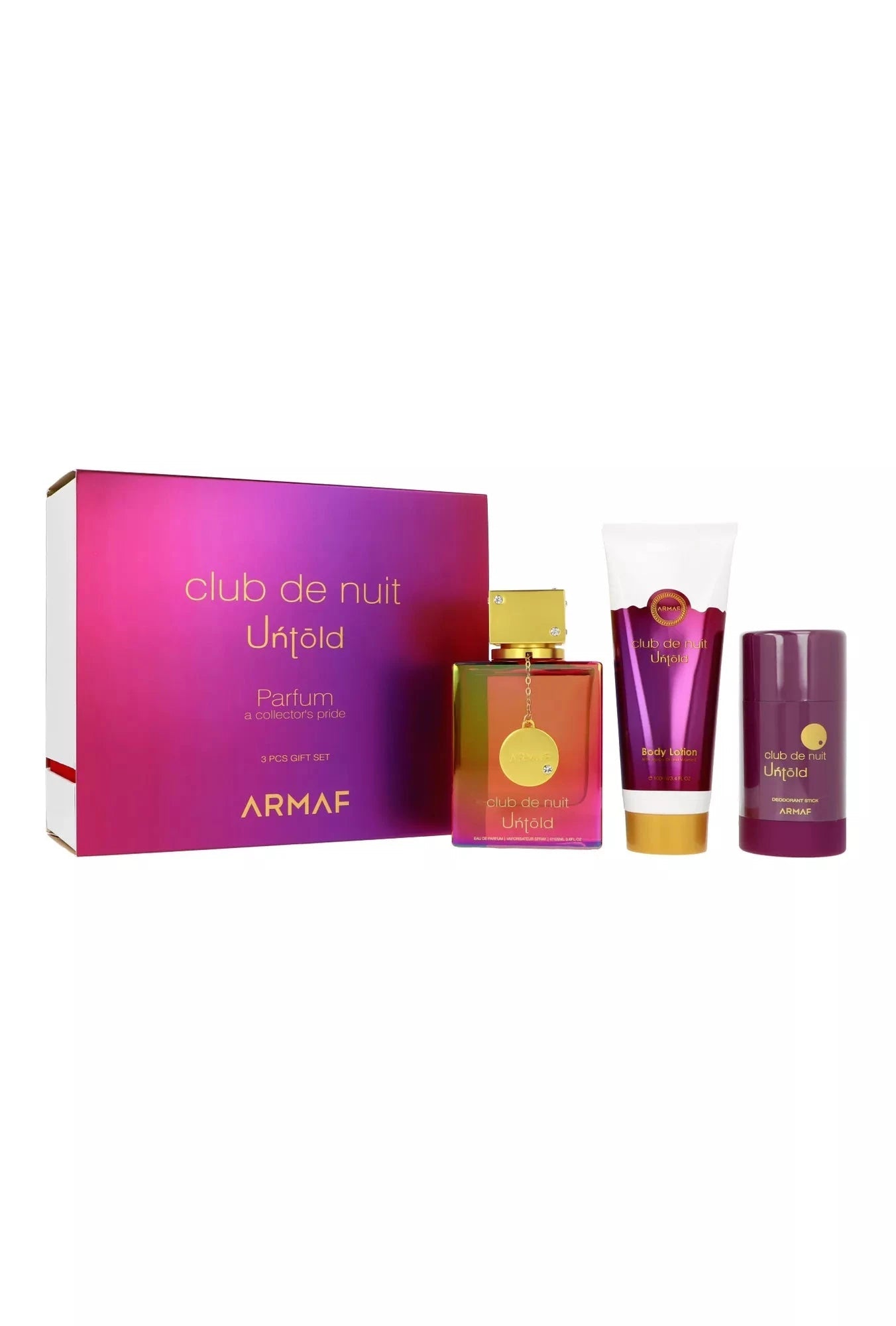 Armaf Untold Set With Body Lotion And Deodorant Stick Coffret (Coffret) Mixte 105ml - Maison des fragrances