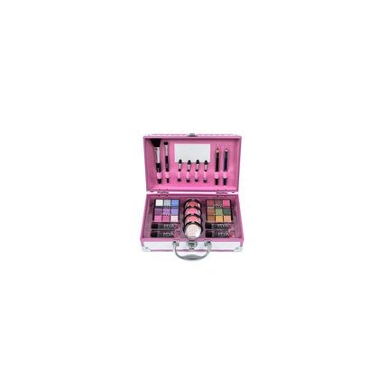 Aromya Mya Travel Bon Voyage White Pink Makeup Case With 24 Eyeshadows - Maison des fragrances
