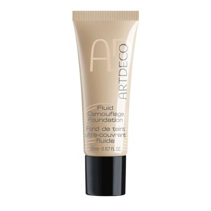 ARTDECO Fluid Camouflage Foundation Strong Coverage Makeup for Even Complexion 20ml 24 Warm/Golden Beige - Maison des fragrances