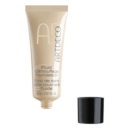 ARTDECO Fluid Camouflage Foundation Strong Coverage Makeup for Even Complexion 20ml 24 Warm/Golden Beige - Maison des fragrances