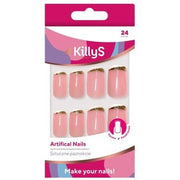 Artificial Nails Square Golden Way 24 Pieces KillyS - Maison des fragrances