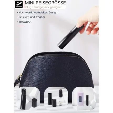 AsaNana Refillable Perfume Sprayer without Funnel Empty Perfume Spray Bottle for Travel Handbag on the Go 5ml Black - Maison des fragrances