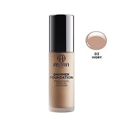 Astra Makeup Shimmer Foundation 03 Ivory 28Ml - Maison des fragrances