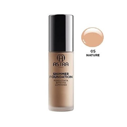 Astra Makeup Shimmer Foundation 05 Nature 28Ml - Maison des fragrances