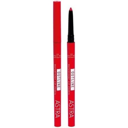 Astra Outline Waterproof Lip Pencil 05 Must Red - Maison des fragrances