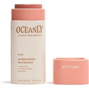 ATTITUDE Oceanly Plastic - Free Lightweight Blush Stick Titanium Dioxide - Free EWG Verified Vegan Makeup Rose 8.5 grams - Maison des fragrances