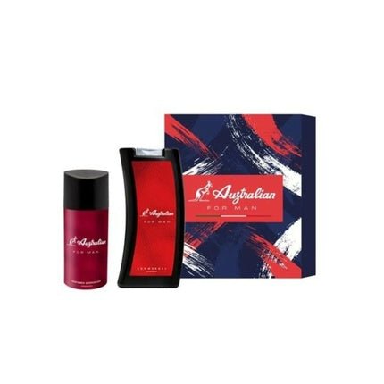 Australian 2024 U Rosso Deodorant 150 Milliliters + Shower Gel 250 Milliliters Unisexe - Maison des fragrances