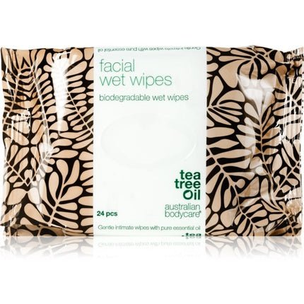 Australian Bodycare Tea Tree Oil Facial Cleansing and Makeup Remover Wipes - 24 wipes - Maison des fragrances
