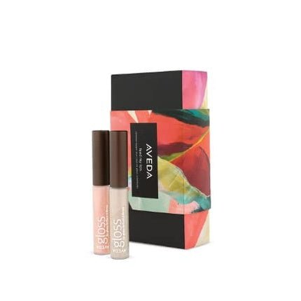 Aveda Feed My Lips Shimmer Lip Gloss Duo Limited Edition Rose Gold and Silver - Maison des fragrances