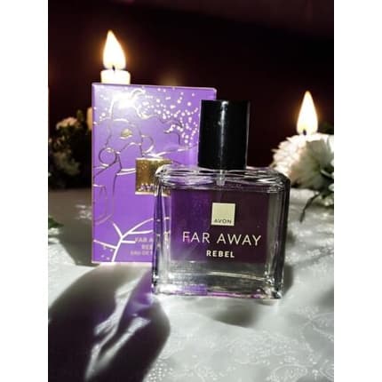 Avon Far Away Rebel For Her with Orange Lily, Valley Jasmine, and Toffee pour femme - Maison des fragrances