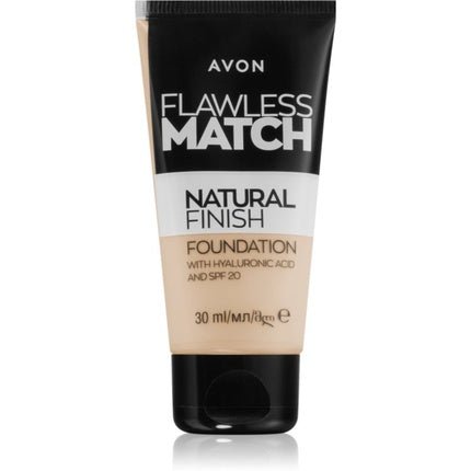 Avon Flawless Match Natural Finish Foundation SPF 20, 30 ml - Color: 120N Porcelain - Maison des fragrances