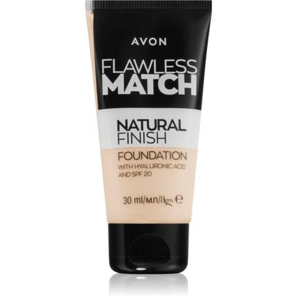 Avon Flawless Match Natural Finish Moisturizing Foundation - SPF 20, Color: 140P Light Ivory, Size: 30 ml - Maison des fragrances