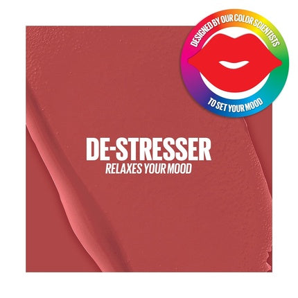 Maybelline New York Liquid Lipstick with Matte Finish 16h Long-lasting Non-transfer Vegan Formula Super Stay Matte Ink Moodmaker 5ml 435 De-Stresser