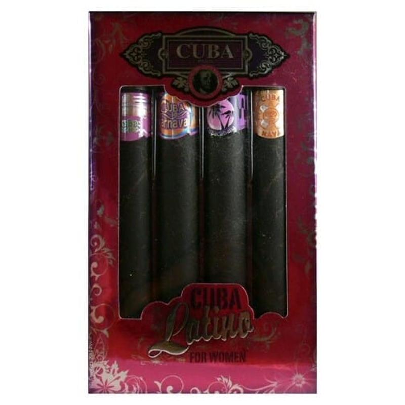 Cuba Original Set - Includes Brazil Copacabana , Brazil Carnaval , Mexico Maya , And Mexico Cacatus Eau De Coffret (Coffret) Mixte 35ml