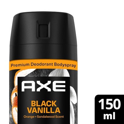 Axe Fine Fragrance Collection Premium Bodyspray Black Vanilla Deodorant without Aluminum for 72 Hours Freshness Déodorant (Déo) Mixte 150ml - Maison des fragrances